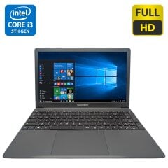 Ноутбук Thomson 15 / 15.6" (1920x1080) IPS / Intel Core i3-5005U (2 (4) ядра по 2.0 GHz) / 8 GB DDR3 / 500 GB HDD / Intel HD Graphics 5500 / WebCam