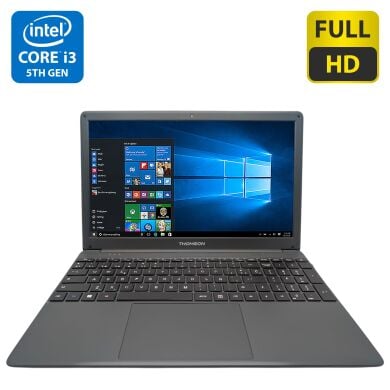 Ноутбук Thomson 15 / 15.6" (1920x1080) IPS / Intel Core i3-5005U (2 (4) ядра по 2.0 GHz) / 8 GB DDR3 / 500 GB HDD / Intel HD Graphics 5500 / WebCam