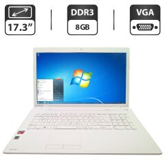 Ноутбук Toshiba Satellite C70D / 17.3" (1600x900) TN / AMD A6-6310 (4 ядра по 2.4 GHz) / 8 GB DDR3 / 500 GB HDD / AMD Radeon R4 Graphics / WebCam / DVD-ROM Ноутбук Toshiba Satellite C70D / 17.3" (1600x900) TN / AMD A6-6310 (4 ядра по 2.4 GHz) / 8 GB DDR3 / 500 GB HDD / AMD Radeon R4 Graphics / WebCam / DVD-ROM