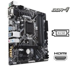 Новая материнская плата Gigabyte B360M DS3H / Socket LGA1151 / M.2