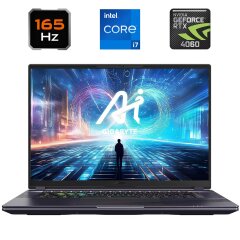 Новый игровой ноутбук Gigabyte Aorus 16X (9KG-43EEC94SH) / 16" (2560x1600) IPS / Intel Core i7-13650HX (14 (20) ядер по 2.6 - 4.9 GHz) / 16 GB DDR5 / 1000 GB SSD / nVidia GeForce RTX 4060, 8 GB GDDR6, 128-bit / WebCam / Windows 11