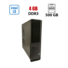 ПК Dell Optiplex 390 DT SFF / Intel Core i3-2100 (2 (4) ядра по 3.1 GHz) / 4 GB DDR3 / 500 GB HDD / Intel HD Graphics 2000