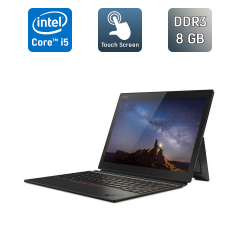 Планшет Lenovo ThinkPad X1 Tablet Gen 3 / 13" (3000x2000) IPS Touch / Intel Core i5-8350U (4 (8) ядра по 1.7 - 3.6 GHz) / 8 GB DDR3 / 500 GB SSD / Intel UHD Graphics 620 / WebCam / Windows 10