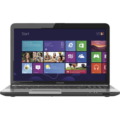 Toshiba Satellite L875-S7110 / 17.3" (1600x900) TN / Intel Core i3-3110M (2 (4) ядра по 2.4 GHz) / 4 GB DDR3 / 120 GB SSD / DVD-RW / WebCam
