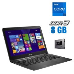 Ультрабук Asus ZenBook UX305L / 13.3" (1920x1080) IPS / Intel Core i7-5500U (2 (4) ядра по 2.4 - 3.0 GHz) / 8 GB DDR3 / 120 GB SSD / Intel HD Graphics 5500 / WebCam