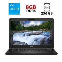 Ультрабук Б клас Dell Latitude 5490 / 14" (1920x1080) TN / Intel Core i5-8250U (4 (8) ядра по 1.6 - 3.4 GHz) / 8 GB DDR4 / 256 GB SSD / Intel UHD Graphics 620 / WebCam