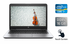 Ультрабук HP EliteBook 840 G4 / 14" (1920x1080) IPS Touch / Intel Core i7-7500U (2 (4) ядра по 2.7 - 3.5 GHz) / 16 GB DDR4 / 480 GB SSD / Intel HD Graphics 620 / WebCam / Fingerprint / Windows 10