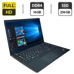 Ультрабук Lenovo ThinkPad T14s Gen 1 / 14" (1920x1080) IPS / Intel Core i5-10210U (4 (8) ядра по 1.6 - 4.2 GHz) / 16 GB DDR4 / 256 GB SSD M.2 / Intel UHD Graphics / WebCam / Windows 10 Pro
