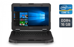 Захищений ноутбук Б-клас Dell Latitude 14 Rugged 5414 / 14" (1920x1080) IPS / Intel Core i5-6300U (2 (4) ядра по 2.4 - 3.0 GHz) / 16 GB DDR4 / 240 GB SSD / Intel HD Graphics 520 / WebCam / Windows 10