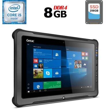Защищенный планшет Getac F110 G3 / 11.6" (1366x768) IPS / Intel Core i5-6200U (2 (4) ядра по 2.3 - 2.8 GHz) / 8 GB DDR4 / 256 GB SSD / Intel HD Graphics 520 / HDMI / Две батареи