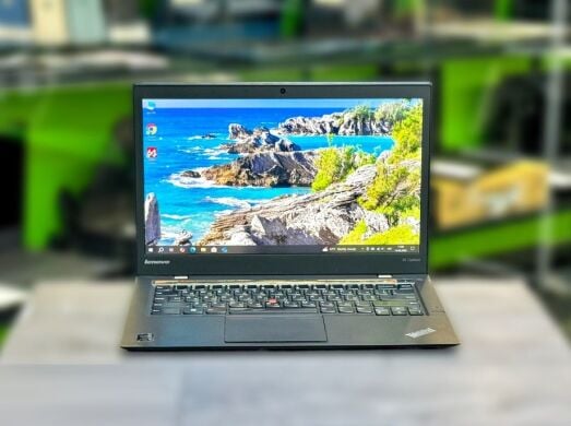 Ультрабук Б-клас Lenovo ThinkPad X1 Carbon / 14" (2560x1440) IPS / Intel Core i5-4300U (2 (4) ядра по 1.9 - 2.9 GHz) / 8 GB DDR3 / 256 GB SSD / Intel HD Graphics 4400 / WebCam / Win 10 Pro