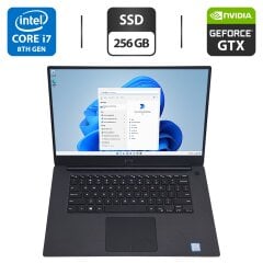 Ігровий ноутбук Dell XPS 9570 / 15.6" (1920x1080) IPS / Intel Core i7-8750H (6 (12) ядер по 2.2 - 4.1 GHz) / 16 GB DDR4 / 256 GB SSD / nVidia GeForce GTX 1050 Ti, 4 GB GDDR5, 128-bit / WebCam