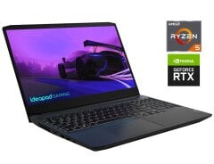 Ігровий ноутбук Lenovo IdeaPad Gaming 3 15ACH6 / 15.6" (1920x1080) IPS / AMD Ryzen 5 5600H (6 (12) ядер по 3.3 - 4.2 GHz) / 16 GB DDR4 / 512 GB SSD / nVidia GeForce RTX 3060, 6 GB GDDR6, 192-bit / WebCam