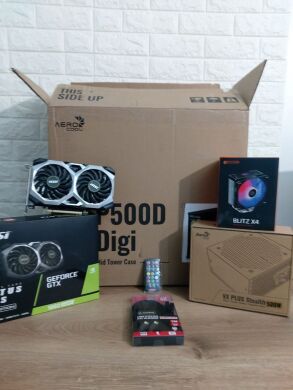 Ігровий ПК AeroCool P500D Digi Tower / AMD Ryzen 5 3600 (6 (12) ядер по 3.6 - 4.2 GHz) / 24 GB DDR4 / 250 GB SSD M.2 + 512 GB SSD / nVidia GeForce GTX 1660 Super, 6 GB GDDR6, 192-bit / 500W Ігровий ПК AeroCool P500D Digi Tower / AMD Ryzen 5 3600 (6 (12) ядер по 3.6 - 4.2 GHz) / 24 GB DDR4 / 250 GB SSD M.2 + 512 GB SSD / nVidia GeForce GTX 1660 Super, 6 GB GDDR6, 192-bit / 500W