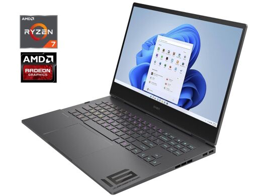 Ігровий ноутбук Б-клас HP Omen 16 / 16.1" (1920x1080) IPS / AMD Ryzen 7 6800H (8 (16) ядер по 3.2 - 4.7 GHz) / 16 GB DDR4 / 1000 GB SSD M.2 / AMD Radeon RX 6650M, 8 GB GDDR6, 128-bit / WebCam