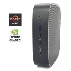 Неттоп HP t740 Thin Client USFF / AMD Ryzen V1756B (4 (8) ядра по 3.25 - 3.6 GHz) (аналог i7-7700T) / 32 GB DDR4 / 256 GB SSD M.2 / nVidia Quadro K1200, 4 GB GDDR5, 128-bit / Win 10 Pro