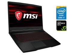 Игровой ноутбук MSI GF63 Thin 8RC / 15.6" (1920x1080) IPS / Intel Core i7-8750H (6 (12) ядер по 2.2 - 4.1 GHz) / 8 GB DDR4 / 128 GB SSD + 1000 GB HDD / nVidia GeForce GTX 1050, 4 GB GDDR5, 128-bit / WebCam