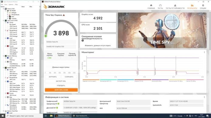 Дискретная видеокарта nVidia Tesla P4, 8 GB GDDR5, 256-bit