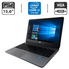 Ноутбук HP ProBook 650 G1 / 15.6" (1366x768) TN / Intel Core i3-4000M (2 (4) ядра по 2.4 GHz) / 4 GB DDR3 / 500 GB HDD / Intel HD Graphics 4400