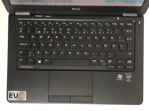 Нетбук Б-клас Dell Latitude E7250 / 12.5" (1366x768) TN / Intel Core i3-5010U (2 (4) ядра по 2.1 GHz) / 8 GB DDR3 / 128 GB SSD / Intel HD Graphics 5500 / WebCam / Win 10 Home