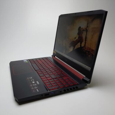 Игровой ноутбук Acer Nitro 5 AN515-54 / 15.6" (1920x1080) IPS / Intel Core i5-9300H (4 (8) ядра по 2.4 - 4.1 GHz) / 16 GB DDR4 / 500 GB SSD / nVidia GeForce GTX 1650, 4 GB GDDR5, 128-bit / WebCam / Win11 Home