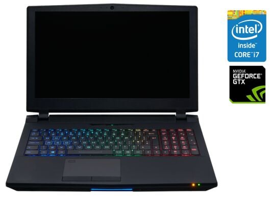 Ігровий ноутбук Clevo P751DM2-G / 15.6" (1920x1080) IPS / Intel Core i7-7700K (4 (8) ядра по 4.2 - 4.5 GHz) / 32 GB DDR4 / 512 GB SSD + 256 GB SSD + 320 GB HDD / nVidia GeForce GTX 1070, 8 GB GDDR5, 256-bit / WebCam / Win 10 Home Ігровий ноутбук Clevo P751DM2-G / 15.6" (1920x1080) IPS / Intel Core i7-7700K (4 (8) ядра по 4.2 - 4.5 GHz) / 32 GB DDR4 / 512 GB SSD + 256 GB SSD + 320 GB HDD / nVidia GeForce GTX 1070, 8 GB GDDR5, 256-bit / WebCam / Win 10 Home