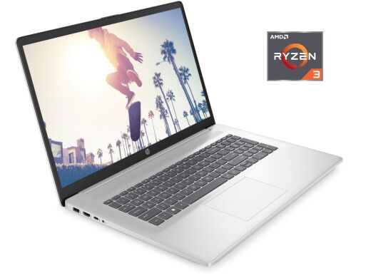 Новий ноутбук HP 17-cp2060ca / 17.3" (1920x1080) TN / AMD Ryzen 3 7320U (4 (8) ядра по 2.4 - 4.1 GHz) / 8 GB DDR4 / 512 GB SSD / AMD Radeon 610M Graphics / WebCam / Win 11 Home