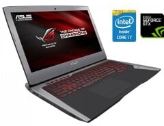 Ігровий ноутбук Asus ROG G752VS-GC118T / 17.3" (1920x1080) IPS / Intel Core i7-6700HQ (4 (8) ядра по 2.6 - 3.5 GHz) / 8 GB DDR4 / 256 GB SSD + 1000 HDD / nVidia GeForce GTX 1070, 8 GB GDDR5, 256-bit / WebCam / DVD-ROM / Win 10 Pro