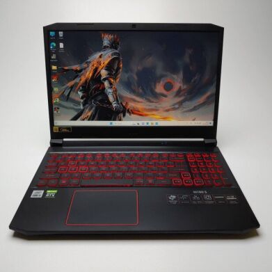 Ігровий ноутбук Acer Nitro 5 AN515-55 / 15.6" (1920x1080) IPS / Intel Core i5-10300H (4 (8) ядра по 2.5 - 4.5 GHz) / 32 GB DDR4 / 500 GB SSD / nVidia GeForce RTX 3050 Ti, 4 GB GDDR6, 128-bit / WebCam / Win 11 Home