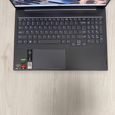 Ігровий ноутбук Б-клас Lenovo Slim 7 16ARH7 / 16" (2560x1600) IPS Touch / AMD Ryzen 7 6800HS (8 (16) ядер по 3.2 - 4.7 GHz) / 16 GB DDR5 / 512 GB SSD NVMe / nVidia GeForce RTX 3050, 4 GB GDDR6, 128-bit / WebCam