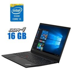 Ноутбук Lenovo ThinkPad E590 / 15.6" (1920x1080) IPS / Intel Core i5-8250U (4 (8) ядра по 1.6 - 3.4 GHz) / 16 GB DDR4 / 240 GB SSD / Intel UHD Graphics 620 / WebCam