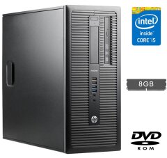 Компьютер HP ProDesk 600 G1 Tower / Intel Core i5-4570 (4 ядра по 3.2 - 3.6 GHz) / 8 GB DDR3 / 250 GB HDD / Intel HD Graphics 4600 / 320W / DVD-ROM / DisplayPort