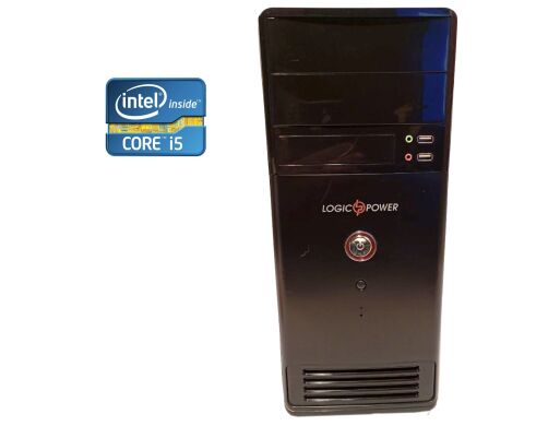ПК Б-класс LogicPower Tower / Intel Core i5-4590 (4 ядра по 3.3 - 3.7 GHz) / 8 GB DDR3 / 500 GB HDD / Intel HD Graphics 4600 / 370W + USB-флешка