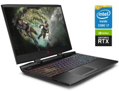 Ігровий ноутбук HP Omen 15-dc1001nx / 15.6" (1920x1080) IPS / Intel Core i7-8750H (6 (12) ядра по 2.2 - 4.1 GHz) / 16 GB DDR4 / 256 GB SSD + 1000 GB HDD / nVidia GeForce RTX 2070 Max-Q, 8 GB GDDR6, 256-bit / WebCam