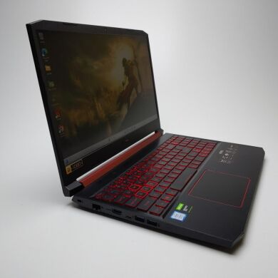 Игровой ноутбук Acer Nitro 5 AN515-54 / 15.6" (1920x1080) IPS / Intel Core i5-9300H (4 (8) ядра по 2.4 - 4.1 GHz) / 16 GB DDR4 / 500 GB SSD / nVidia GeForce GTX 1650, 4 GB GDDR5, 128-bit / WebCam / Win11 Home