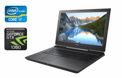 Игровой ноутбук Dell G7 7588 / 15.6" (1920x1080) IPS / Intel Core i7-8750H (6 (12) ядер по 2.2 - 4.1 GHz) / 16 GB DDR4 / 512 GB SSD + 500 GB HDD / nVidia GeForce GTX 1060, 6 GB GDDR5, 192-bit / WebCam / Windows 10