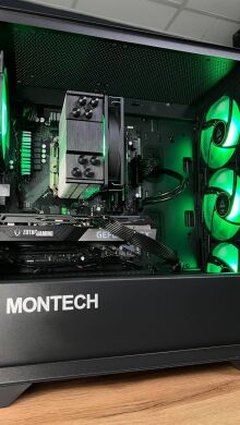 Збірка під замовлення: ігровий ПК Montech Air 100 ARGB Tower / AMD Ryzen 5 5500 (6 (12) ядер по 3.6 - 4.2 GHz) / 16 GB DDR4 / 1000 GB SSD M.2 / nVidia GeForce RTX 3060 Ti, 8 GB GDDR6, 256-bit / 650W