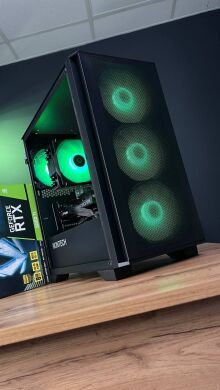 Збірка під замовлення: ігровий ПК Montech Air 100 ARGB Tower / AMD Ryzen 5 5500 (6 (12) ядер по 3.6 - 4.2 GHz) / 16 GB DDR4 / 1000 GB SSD M.2 / nVidia GeForce RTX 3060 Ti, 8 GB GDDR6, 256-bit / 650W