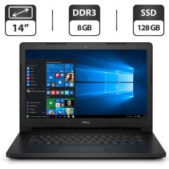 Ноутбук Б-клас Dell Latitude 3460 / 14'' (1366x768) TN / Intel Core i3-5005U (2 (4) ядра по 2.0 GHz) / 8 GB DDR3 / 128 GB SSD / Intel HD Graphics 5500 / WebCam / HDMI