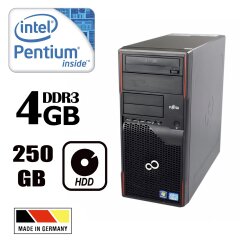 Fujitsu Esprimo P700 Tower / Intel® Pentium® G850 (2 ядра по 2.9 GHz) / 4GB DDR3 / 250 GB HDD