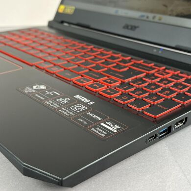 Ігровий ноутбук Acer Nitro 5 AN515-65-53AG / 15.6" (1920x1080) IPS / Intel Core i5-10300H (4 (8) ядра по 2.5 - 4.5 GHz) / 16 GB DDR4 / 1000 GB SSD / nVidia GeForce GTX 1650, 4GB GDDR6, 128-bit / WebCam