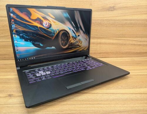 Игровой ноутбук Asus TUF Gaming A17 FA706QE / 17.3" (1920x1080) IPS / AMD Ryzen 7 5800H (8 (16) ядер по 3.2 - 4.4 GHz) / 16 GB DDR4 / 512 GB SSD / nVidia GeForce RTX 3050 Ti, 4 GB GDDR6, 128-bit / WebCam / Windows 10
