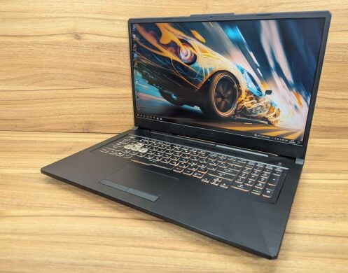Игровой ноутбук Asus TUF Gaming A17 FA706QE / 17.3" (1920x1080) IPS / AMD Ryzen 7 5800H (8 (16) ядер по 3.2 - 4.4 GHz) / 16 GB DDR4 / 512 GB SSD / nVidia GeForce RTX 3050 Ti, 4 GB GDDR6, 128-bit / WebCam / Windows 10