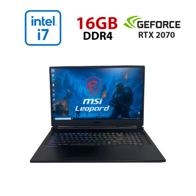 Ігровий ноутбук Б-клас MSI GL75 Leopard 10SFK / 17.3" (1920x1080) IPS / Intel Core i7-10750H (6 (12) ядер по 2.6 - 5.0 GHz) / 16 GB DDR4 / 1000 GB SSD / nVidia GeForce RTX 2070, 8 GB GDDR6, 256-bit / WebCam Ігровий ноутбук Б-клас MSI GL75 Leopard 10SFK / 17.3" (1920x1080) IPS / Intel Core i7-10750H (6 (12) ядер по 2.6 - 5.0 GHz) / 16 GB DDR4 / 1000 GB SSD / nVidia GeForce RTX 2070, 8 GB GDDR6, 256-bit / WebCam