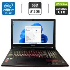 Игровой ноутбук MSI GL63 9SDK-840US / 15.6" (1920x1080) IPS / Intel Core i7-9750H (6 (12) ядер по 2.6 - 4.5 GHz) / 16 GB DDR4 / 512 GB SSD M.2 / nVidia GeForce GTX 1660 Ti, 6 GB GDDR6, 192-bit / WebCam