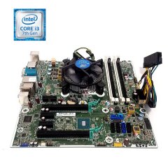 Комплект: Материнская плата HP Z240 SFF / Socket LGA1151 + Intel Core i3-7100 (2 (4) ядра по 3.9 GHz) + кулер Intel E97379-003 NEW + переходник для БП-МП