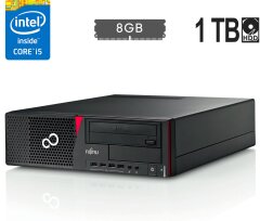 Комп'ютер Fujitsu Esprimo E720 E90+ SFF / Intel Core i5-4590 (4 ядра по 3.3 - 3.7 GHz) / 8 GB DDR3 / 1000 GB HDD / Intel HD Graphics 4600 / 280W / DVD-RW / DisplayPort