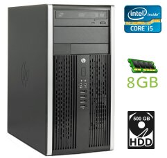 Комп'ютер HP Compaq Pro 6300 Tower / Intel Core i5-3470 (4 ядра по 3.2 - 3.6 GHz) / 8 GB DDR3 / 500 GB HDD / Intel HD Graphics 2500 / 320W / DVD-ROM / DisplayPort