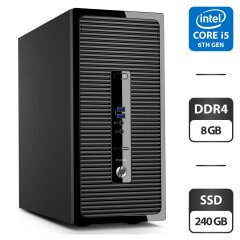 Компьютер HP ProDesk 400 G3 SFF / Intel Core i5-6500 (4 ядра по 3.2 - 3.6 GHz) / 8 GB DDR4 / 240 GB SSD / Intel HD Graphics 530