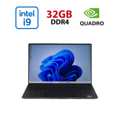 Мобільна робоча станція Dell Precision 5550 / 15.6" (1920x1200) IPS / Intel Core i9-10885H (8 (16) ядра по 2.4 - 5.3 GHz) / 32 GB DDR4 / 960 GB SSD / nVidia Quadro T2000 Max-Q, 4 GB GDDR5, 128-bit / WebCam